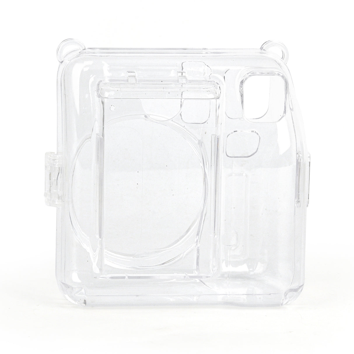 Zikkon Instax Mini SE Crystal Case Photo Storage Pocket with Shoulder Straps + Stickers set (Blue)