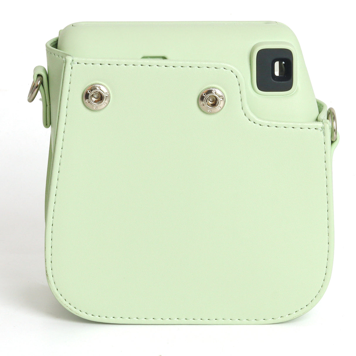 Zikkon Instax Mini SE Protective Camera Case PU Leather Carrying Bag (Green)