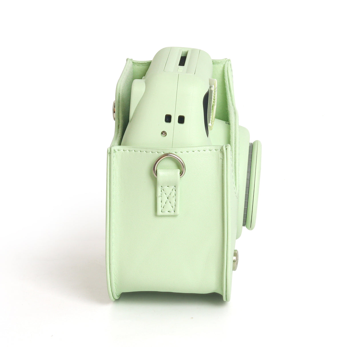 Zikkon Instax Mini SE Protective Camera Case PU Leather Carrying Bag (Green)