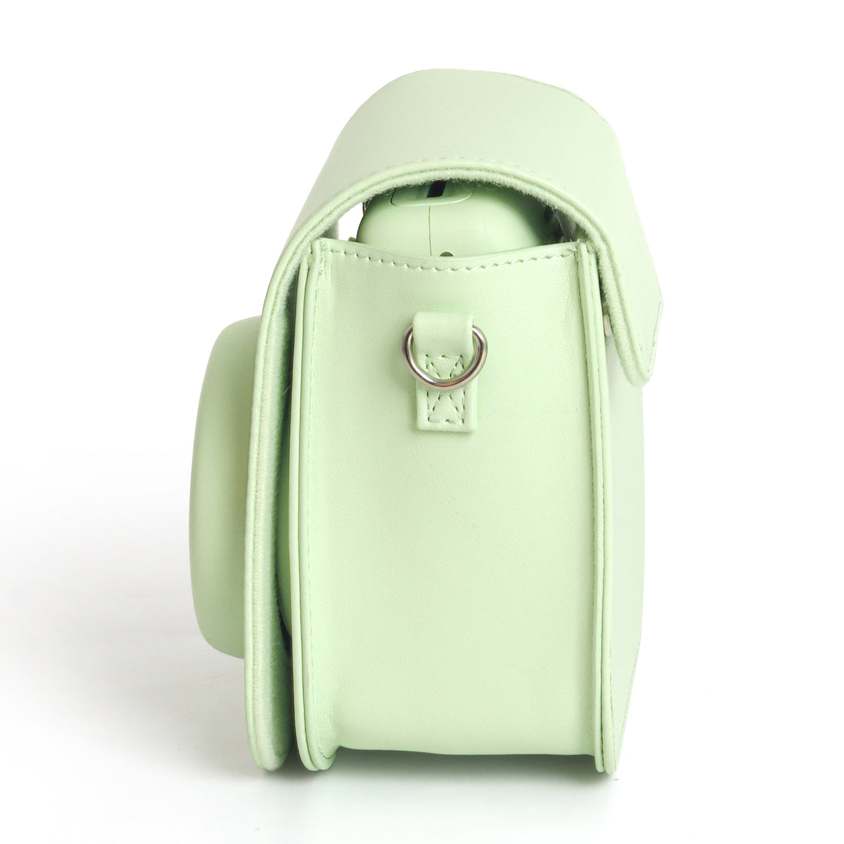 Zikkon Instax Mini SE Protective Camera Case PU Leather Carrying Bag (Green)