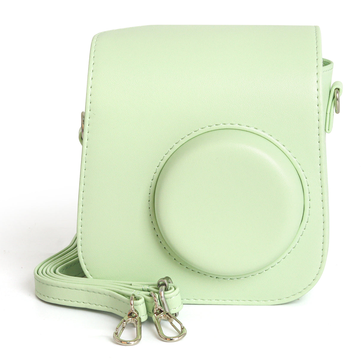 Zikkon Instax Mini SE Protective Camera Case PU Leather Carrying Bag (Green)