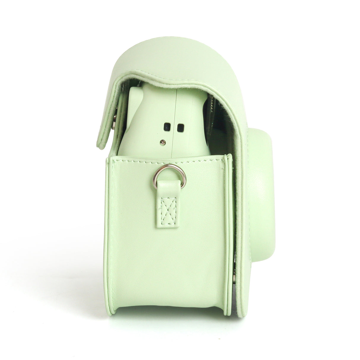 Zikkon Instax Mini SE Protective Camera Case PU Leather Carrying Bag (Green)