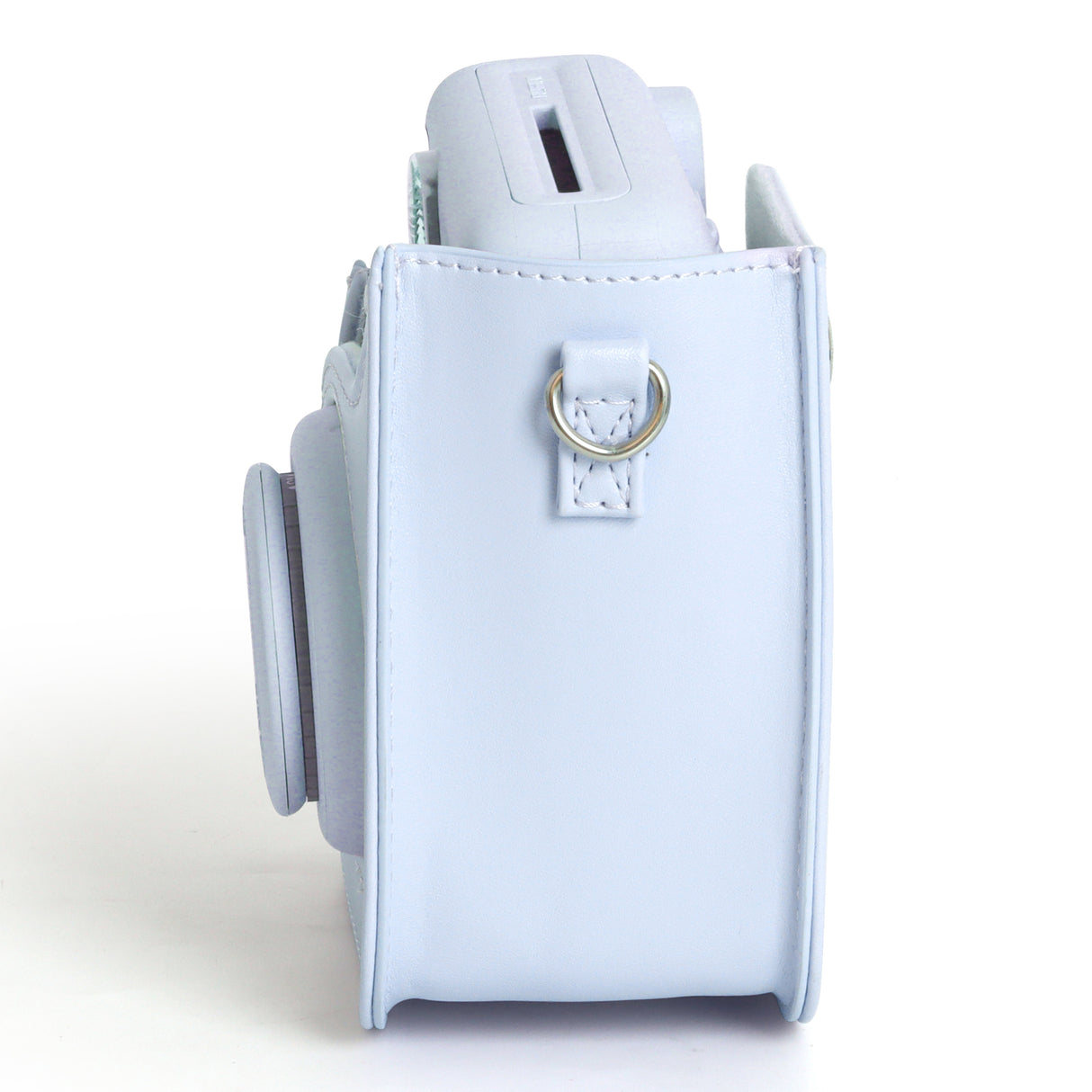 Zikkon Instax Mini SE Protective Camera Case PU Leather Carrying Bag (Purple)