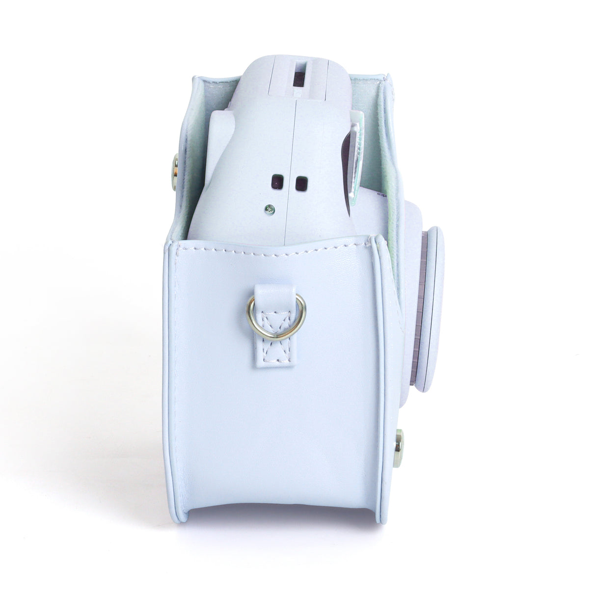 Zikkon Instax Mini SE Protective Camera Case PU Leather Carrying Bag (Purple)