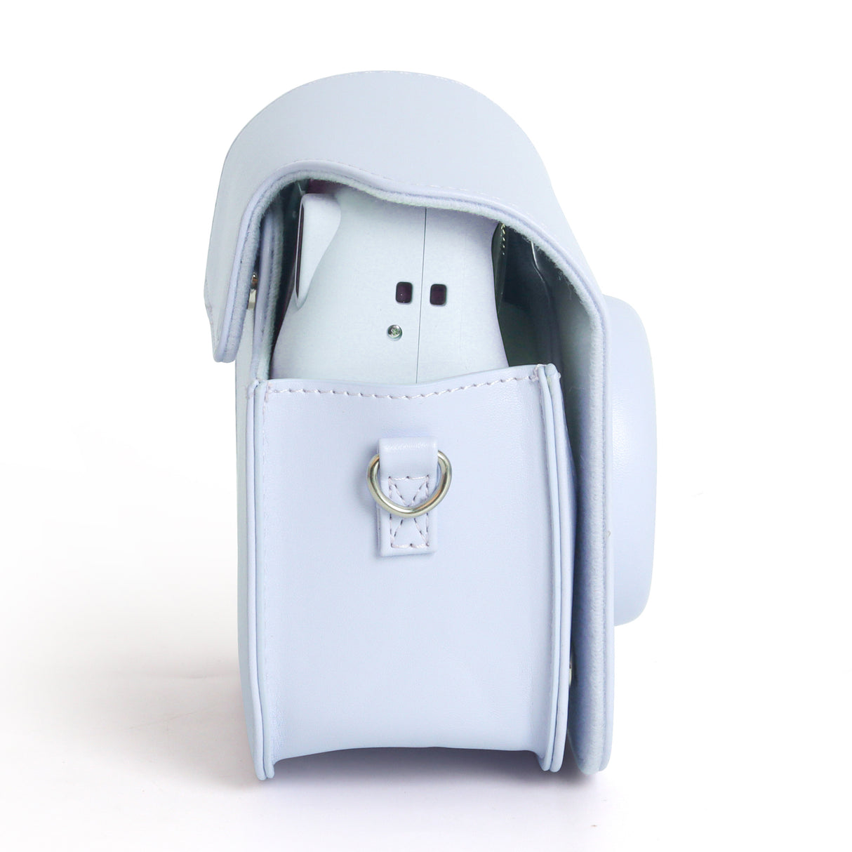 Zikkon Instax Mini SE Protective Camera Case PU Leather Carrying Bag (Purple)