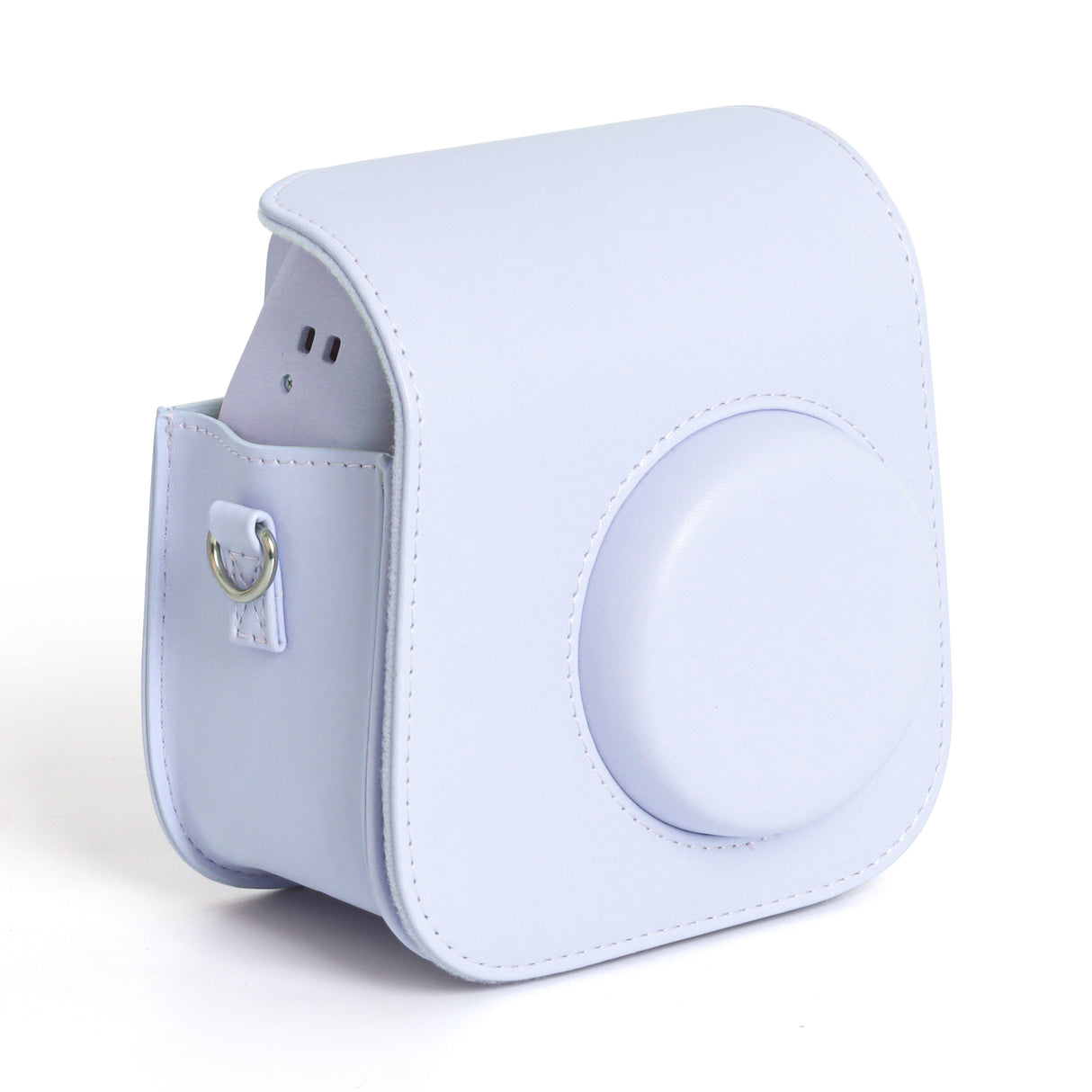 Zikkon Instax Mini SE Protective Camera Case PU Leather Carrying Bag (Purple)