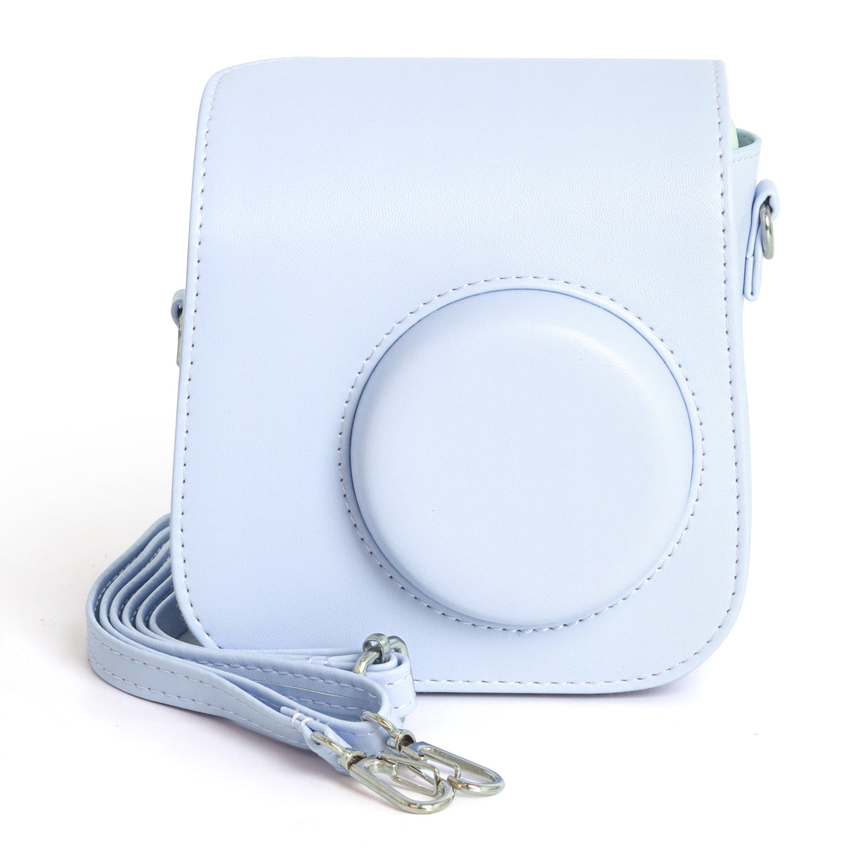 Zikkon Instax Mini SE Protective Camera Case PU Leather Carrying Bag (Purple)