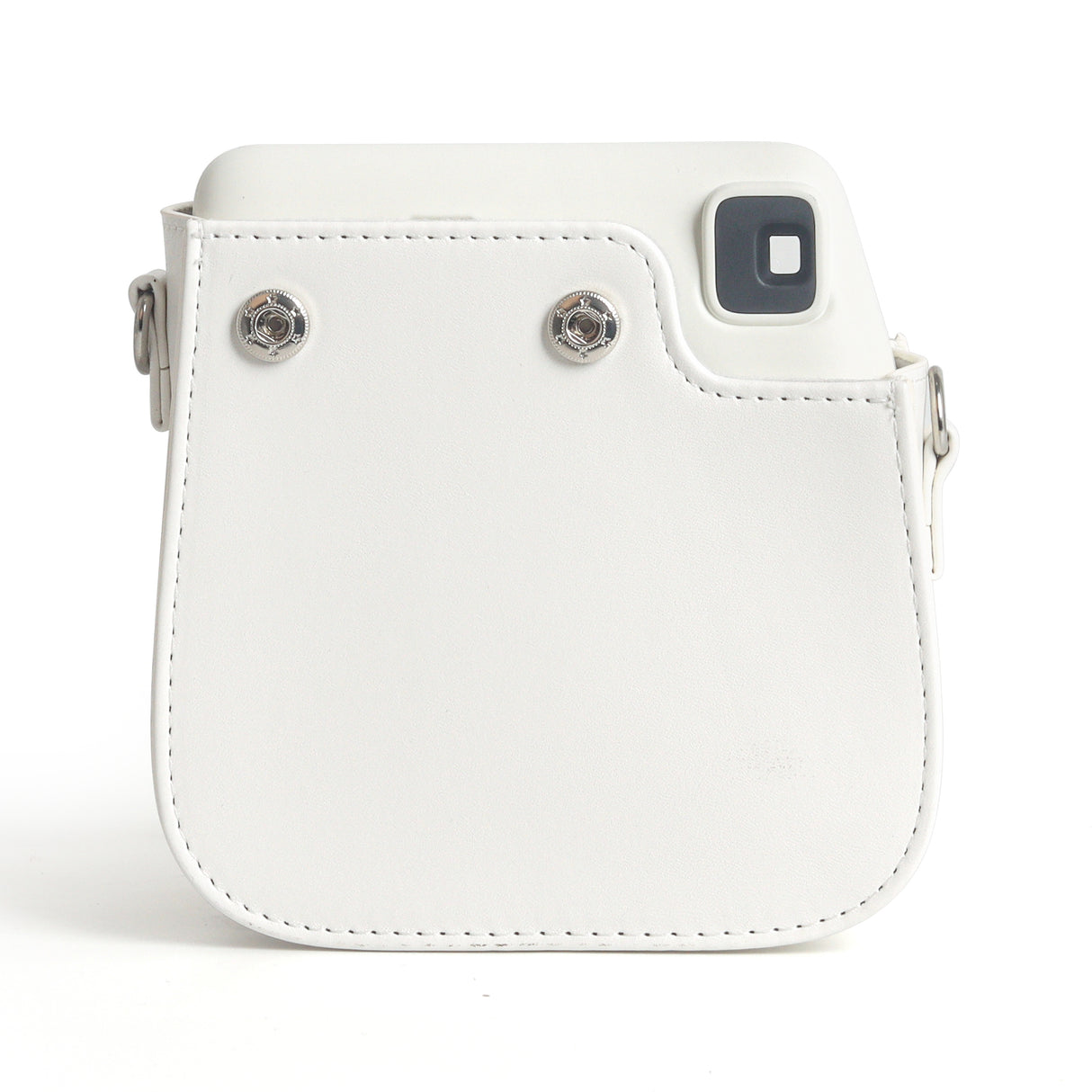 Zikkon Instax Mini SE Protective Camera Case PU Leather Carrying Bag (White)