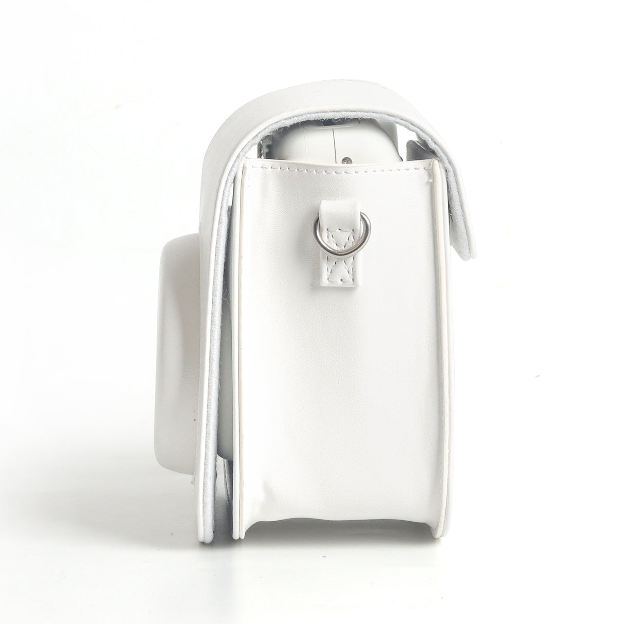 Zikkon Instax Mini SE Protective Camera Case PU Leather Carrying Bag (White)