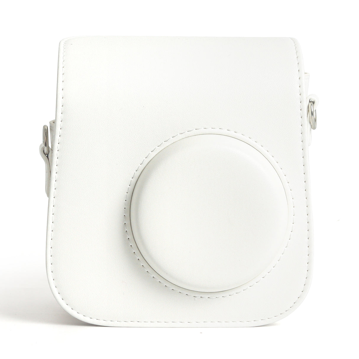 Zikkon Instax Mini SE Protective Camera Case PU Leather Carrying Bag (White)