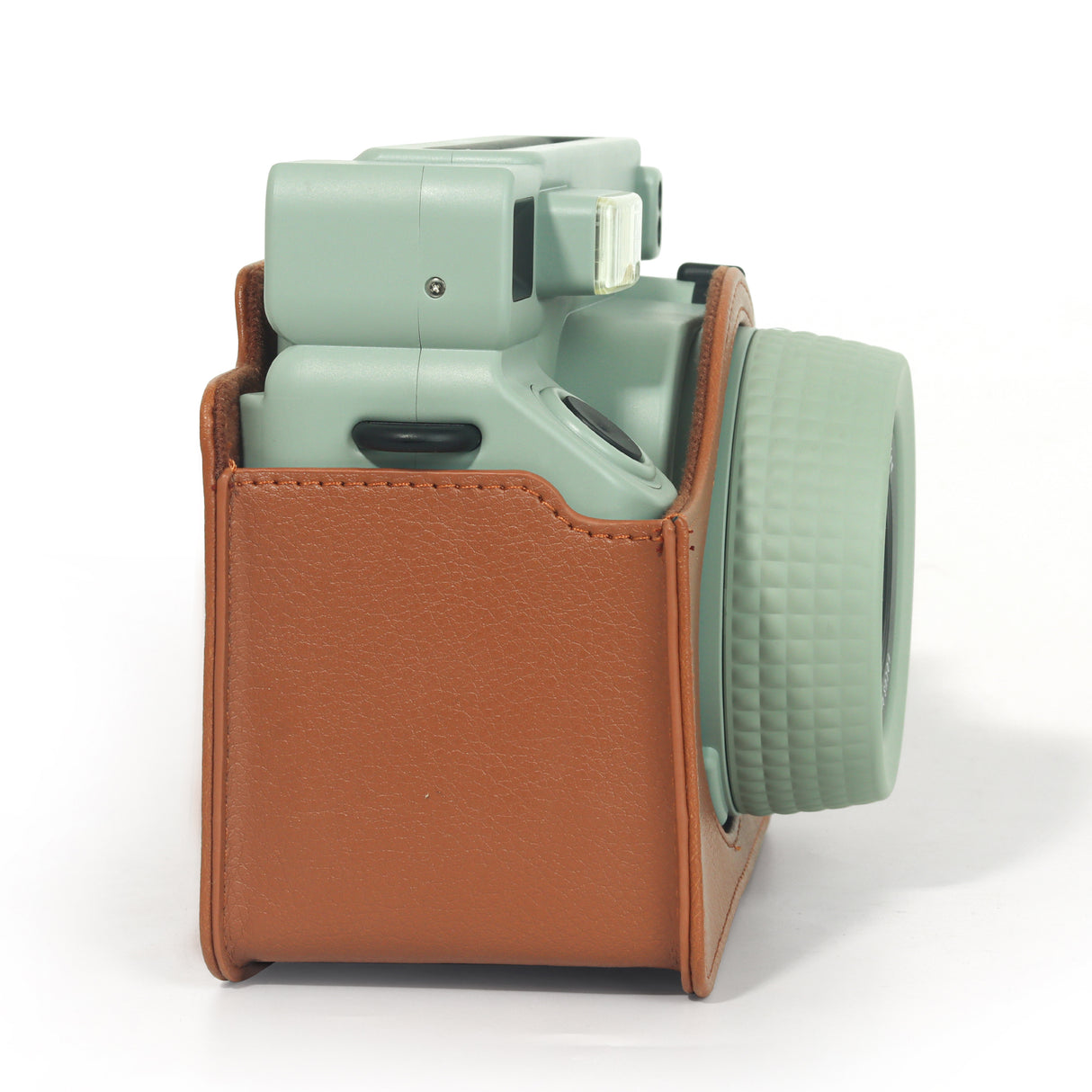 Zikkon Instax wide 400  Instant Camera PU Case Camera Bag (Brown)