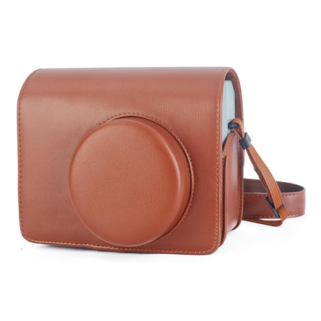 Zikkon Instax wide 400  Instant Camera PU Case Camera Bag (Brown)