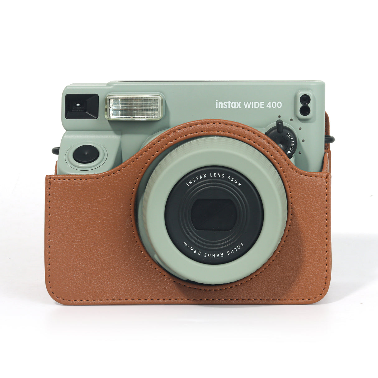 Zikkon Instax wide 400  Instant Camera PU Case Camera Bag (Brown)