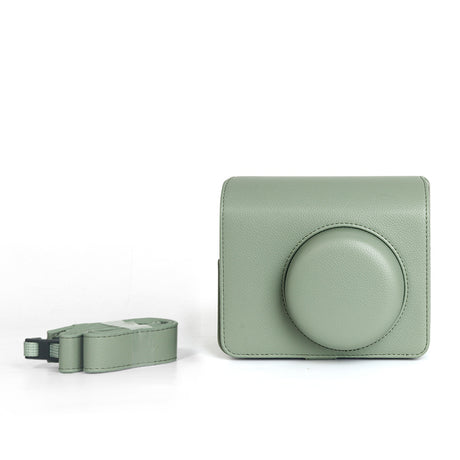 Zikkon Instax wide 400  Instant Camera PU Case Camera Bag (Dark green)