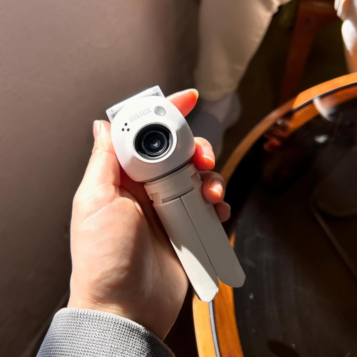 Zikkon Mini Tripod for Fujifilm Instax Mini Evo/99/PAL/70/LOMO Instant Camera (White)