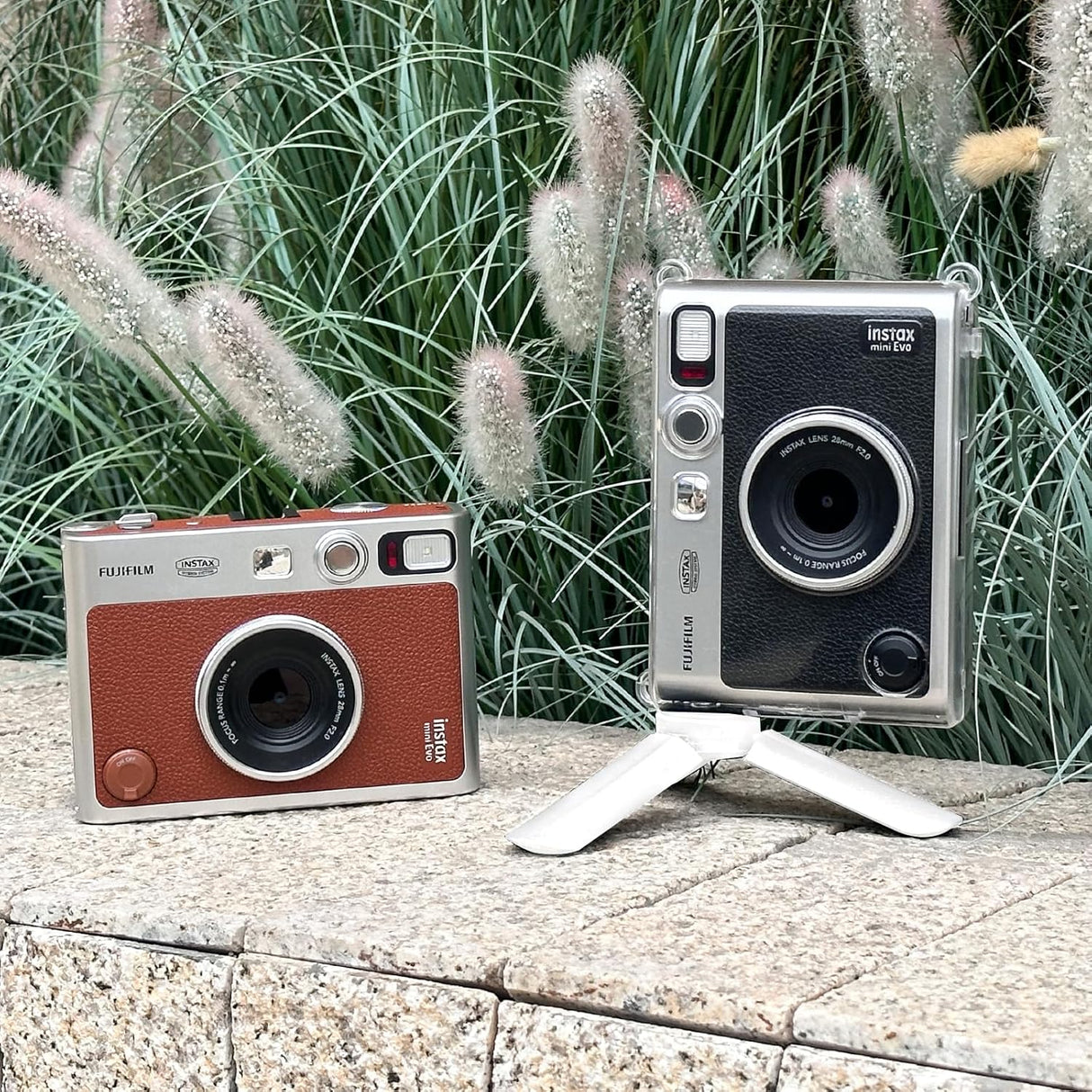 Zikkon Mini Tripod for Fujifilm Instax Mini Evo/99/PAL/70/LOMO Instant Camera (White)