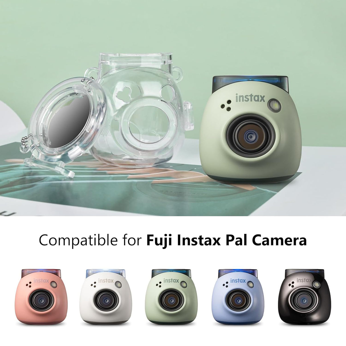 Zikkon Protective Case for Instax Pal with Selfie lens (Clear)