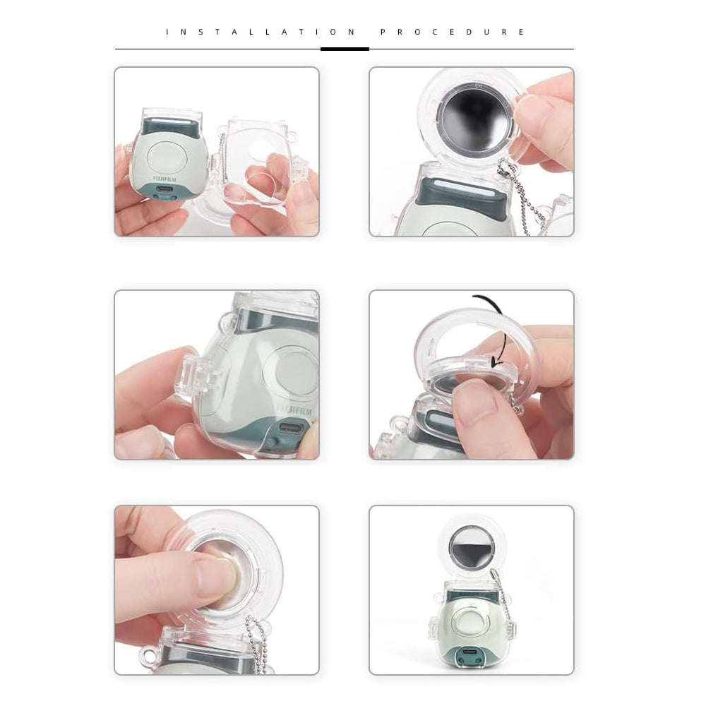 Zikkon Protective Case for Instax Pal with Selfie lens (Clear)