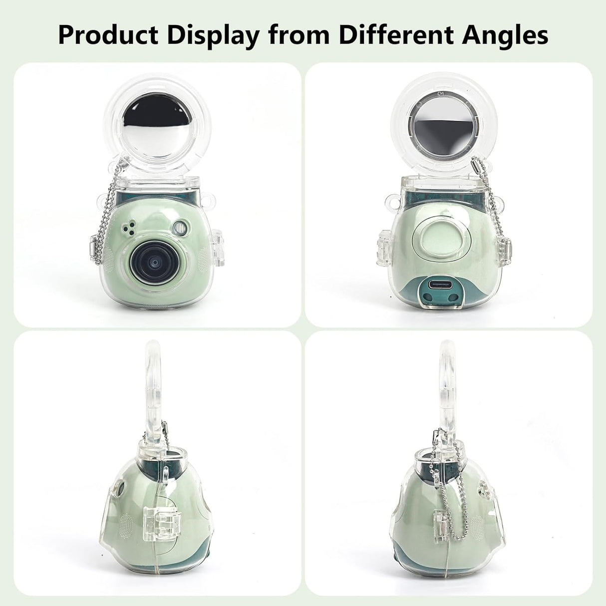 Zikkon Protective Case for Instax Pal with Selfie lens (Clear)