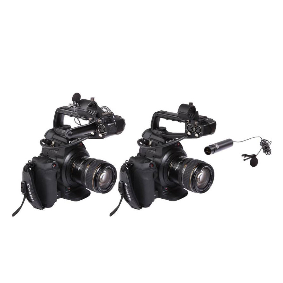 BOYA BY-M4C Phantom Power Clip-On Cardioid XLR Lavalier Microphone for Canon Sony Panasonic Camcorders ZOOM H4n H5 H6 TASCAM Audio Recorders