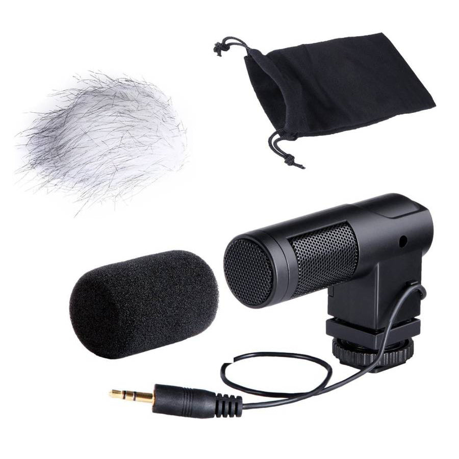 Boya BY-V01 Mini Stereo X/Y Condenser Microphone Mic for Canon, Nikon, Sony and Pentax DSLR Camera