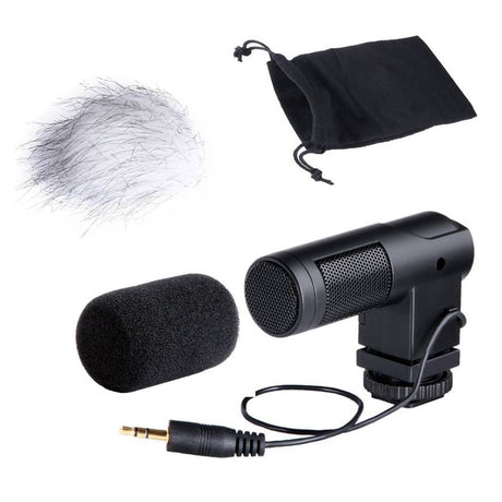 Boya BY-V01 Mini Stereo X/Y Condenser Microphone Mic for Canon, Nikon, Sony and Pentax DSLR Camera