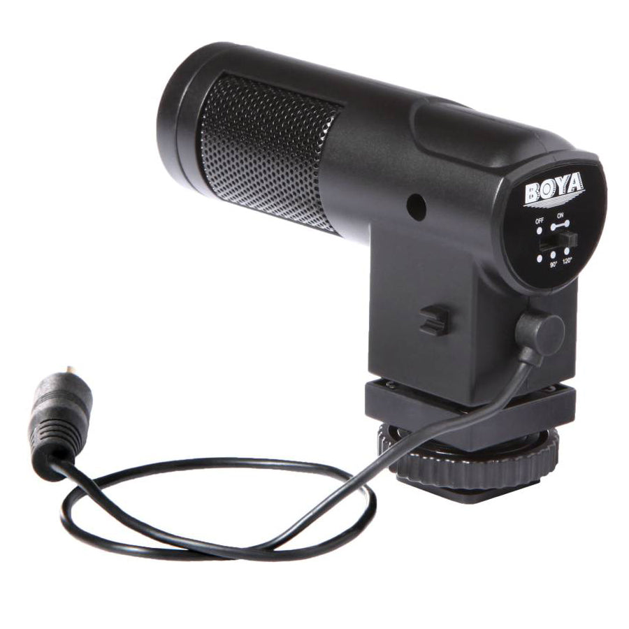 Boya BY-V01 Mini Stereo X/Y Condenser Microphone Mic for Canon, Nikon, Sony and Pentax DSLR Camera