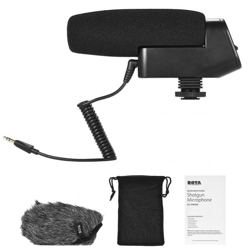 BOYA BY-VM600 Cardioid Directional Condenser Microphone Mic for Canon Sony Nikon Pentax DLSR Camera