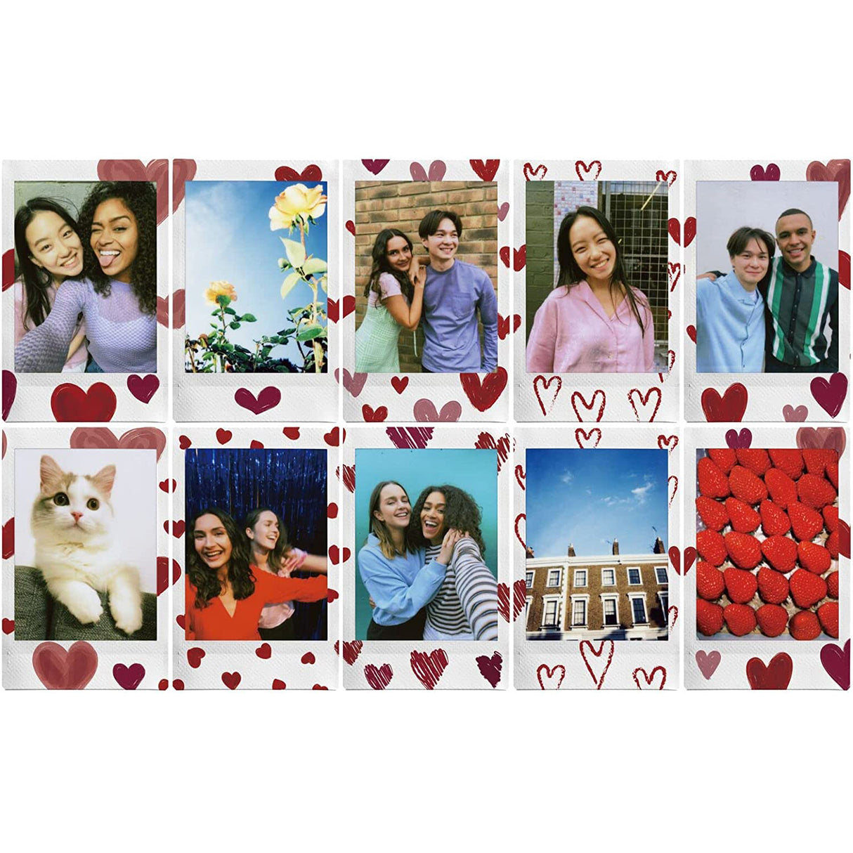 FUJIFILM Instax Mini 10x1 Instant Film Heart Sketch