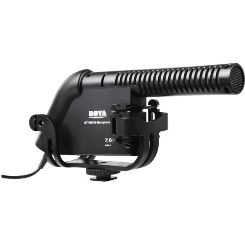 Boya BY-VM190 Shotgun Microphone with Windshield for Canon Nikon DSLR Camera