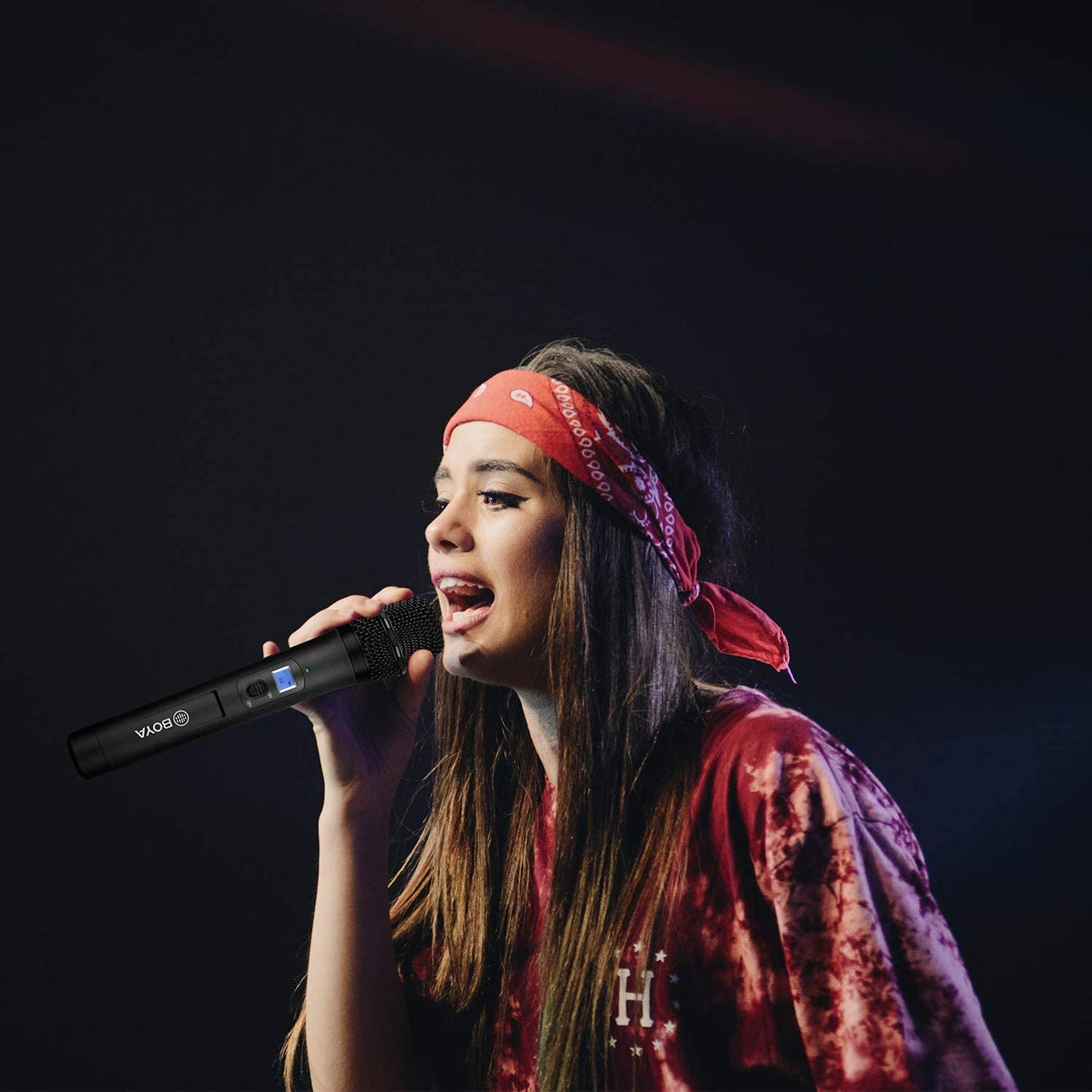 BOYA by-WHM8 Pro 48-Channel UHF Wireless Dynamic Handheld Cardioid Microphone Transmitter for by-WM8 Pro Series Microphone System for Interview Presentation Talk Show Speech