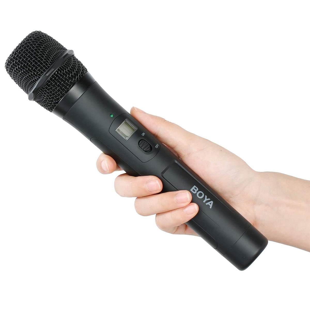 BOYA by-WHM8 Pro 48-Channel UHF Wireless Dynamic Handheld Cardioid Microphone Transmitter for by-WM8 Pro Series Microphone System for Interview Presentation Talk Show Speech