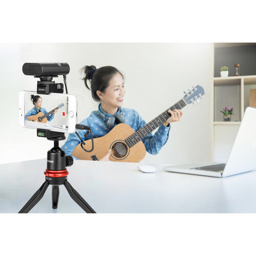 BOYA BY-WM4 PRO K2 Dual-Channel Digital Wireless Microphone System for DSLRs and Smartphones, Includes 2x Transmitter, 1x Receiver & Lavalier Mic