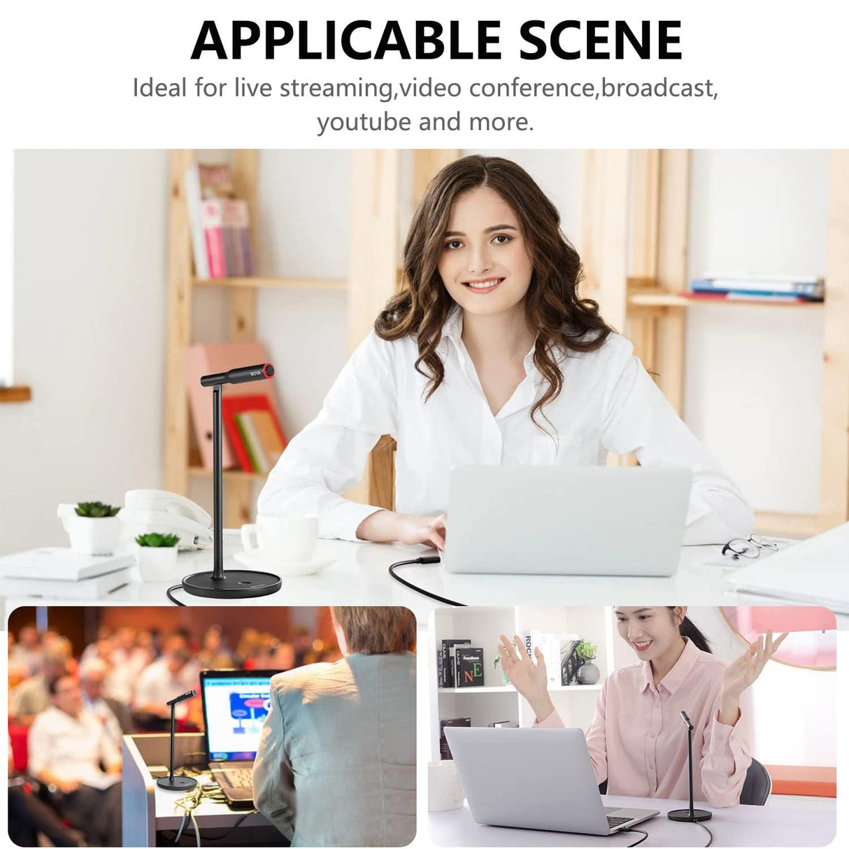 BOYA BY-CM1 Desktop USB Plug&Play Microphone For Windows/Mac