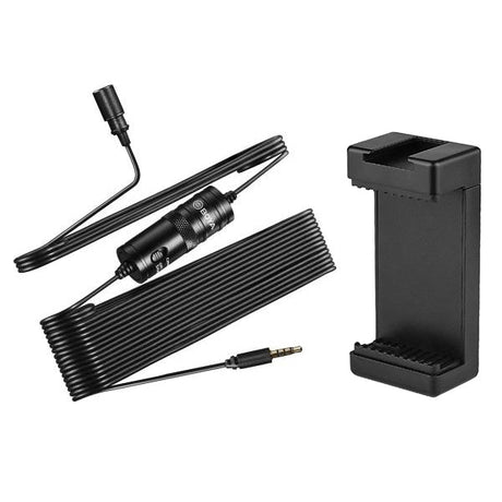 BOYA BY-M1 with Mount3 Omnidirectional Lavalier Condenser Microphone
