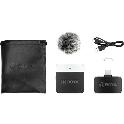 BOYA BY-M1LV-U Type-C 2.4Ghz Wireless Microphone (1Transmitter+1Receiver)