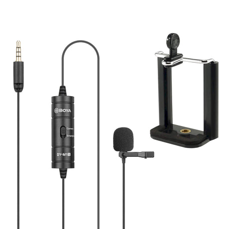 BOYA BY M1S with mount1 Omnidirectional Lavalier Microphone