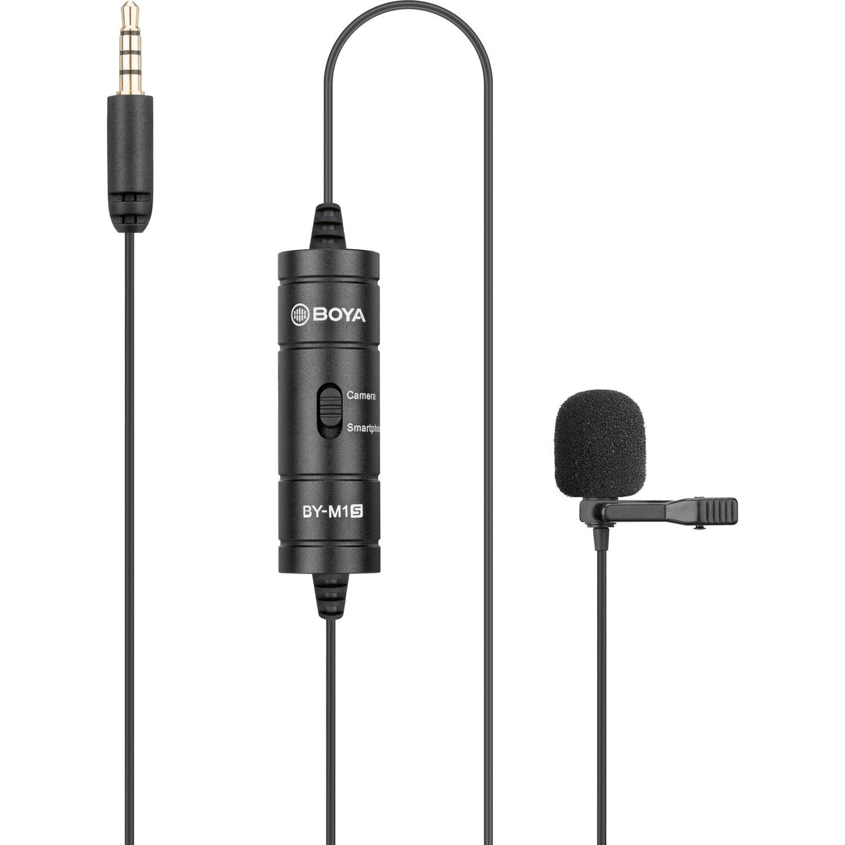 BOYA BY-M1S Professional Universal Plug and Play Lavalier for Cameras and Mobile Microphone