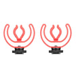 BOYA BY MM1+ Shock Mount Brackets for Mini Cardioid Shotgun Microphone (2 pack)