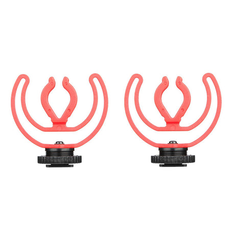 BOYA BY MM1+ Shock Mount Brackets for Mini Cardioid Shotgun Microphone (2 pack)