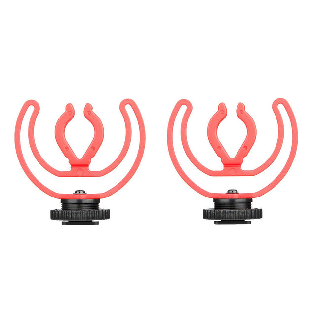 BOYA BY MM1+ Shock Mount Brackets for Mini Cardioid Shotgun Microphone (2 pack)