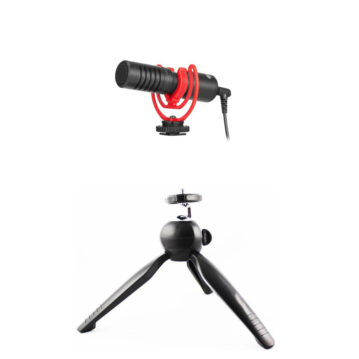 BOYA BY-MM1+ with Mini Tripod Super-Cardioid Shotgun Microphone Microphone
