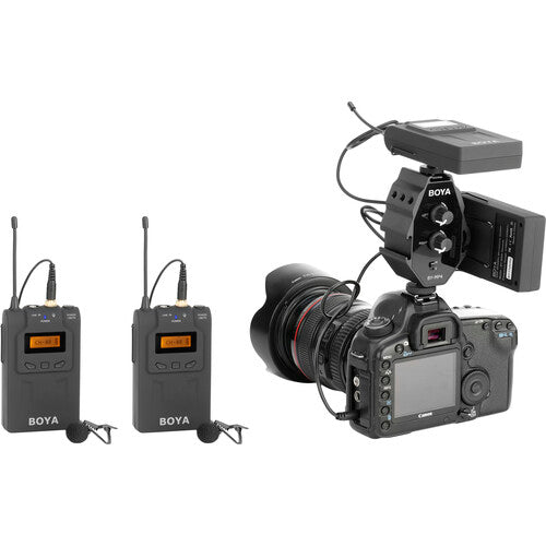 BOYA BY-MP4 2-channel Mono Stereo Mode Audio Adapter for Canon Nikon Sony Panasonic Digital SLR DSLR Camera Camcorder Smartphone