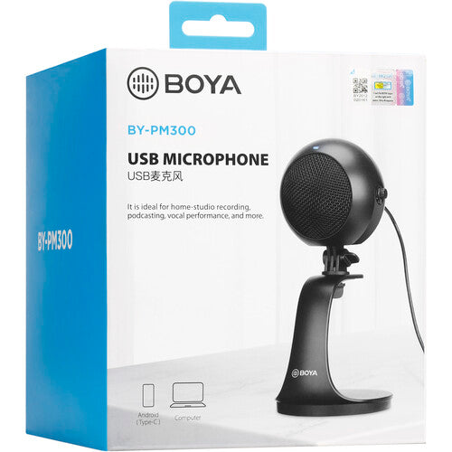 BOYA BY-PM300 Desktop USB Microphone for Computers and Mobile Devices