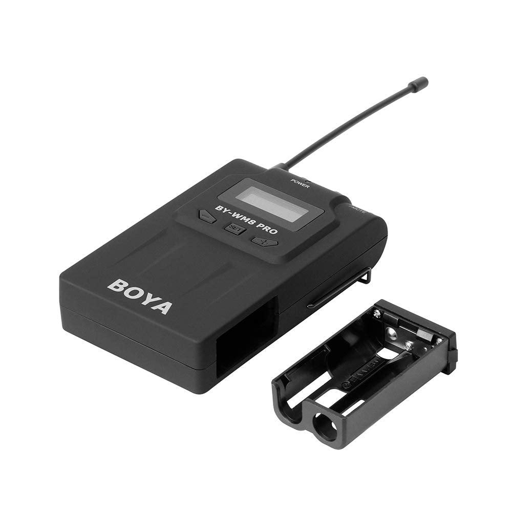 BOYA BY-WM8 Pro-K1 UHF Wireless Microphone System 48 Channels Mono/Stereo Mode LCD Display 100M Effective Range