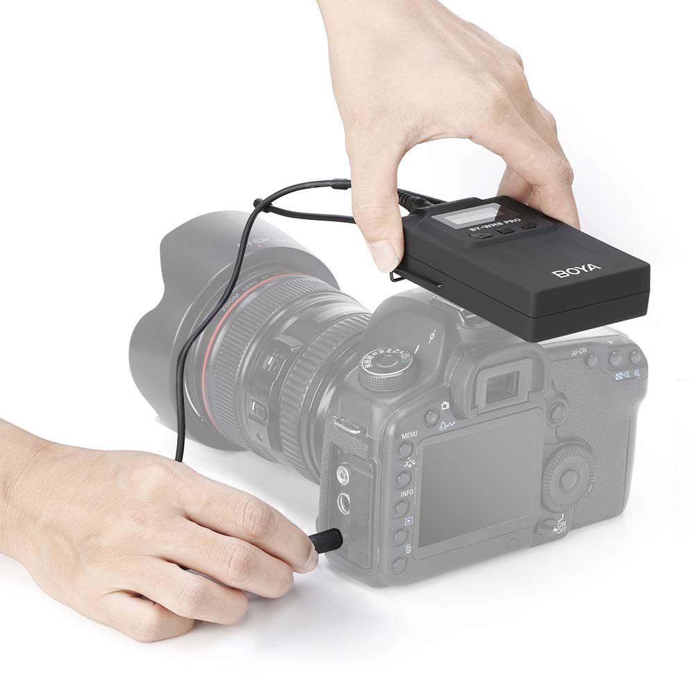 BOYA BY-WM8 Pro-K1 UHF Wireless Microphone System 48 Channels Mono/Stereo Mode LCD Display 100M Effective Range