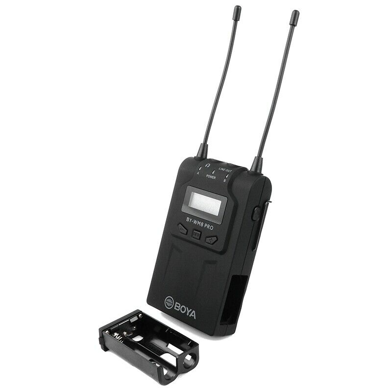 BOYA BY-WM8 Pro-K2 +BY-WXLR8 PRO +BY-HM100 Wireless Microphone For Interview Kit