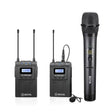 BOYA BY-WM8 Pro-K4 Dual Channel Wireless Microphone Kit, Includes BY-WHM8 Pro Handheld and BY-WM8 Pro-K1 Transmitter and Receiver