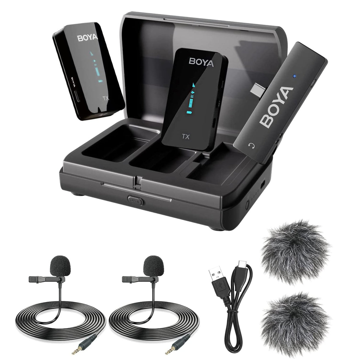 BOYA BY-XM6-K6 DUAL CHANNEL WIRELESS MICROPHONE FOR ANDROID DEVICES