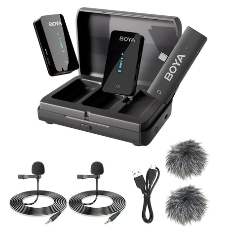 BOYA BY-XM6-K6 DUAL CHANNEL WIRELESS MICROPHONE FOR ANDROID DEVICES